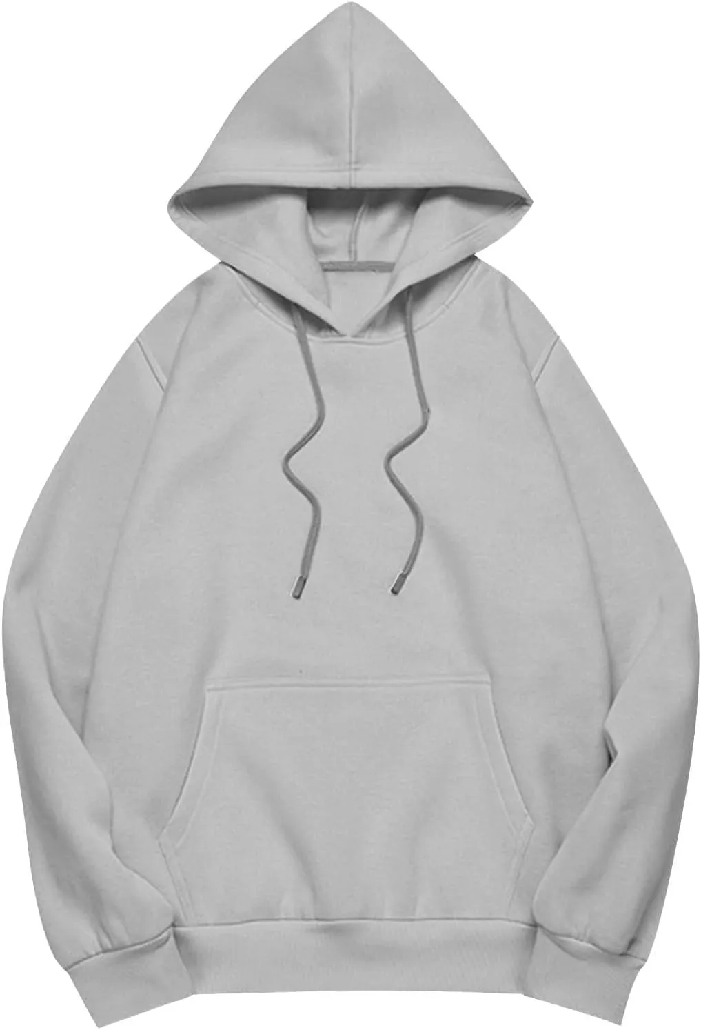 Women Oversized Hoodie Solid Color Drop Sleeve Imitation Cotton Sweatshirt Fashion Y2k Cute Loose Clothes with Pocket