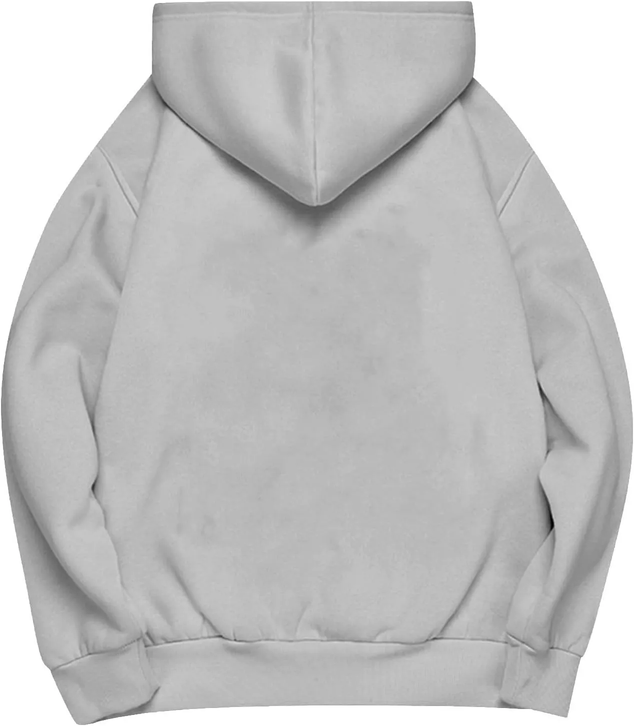 Women Oversized Hoodie Solid Color Drop Sleeve Imitation Cotton Sweatshirt Fashion Y2k Cute Loose Clothes with Pocket