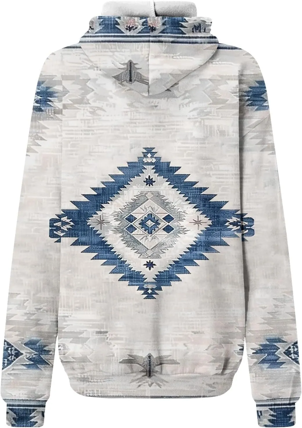 Womens Aztec Ethic Graphic Sweatshirt Western Shirts Hoodies Casual Fall Tops Pullover Cow Country Vintage Outfit