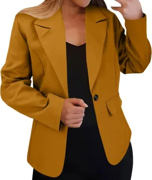 Women's Casual Blazer Jacket,Spring Lightweight Work Suit Cardigan for Women,for Spring and Autumn