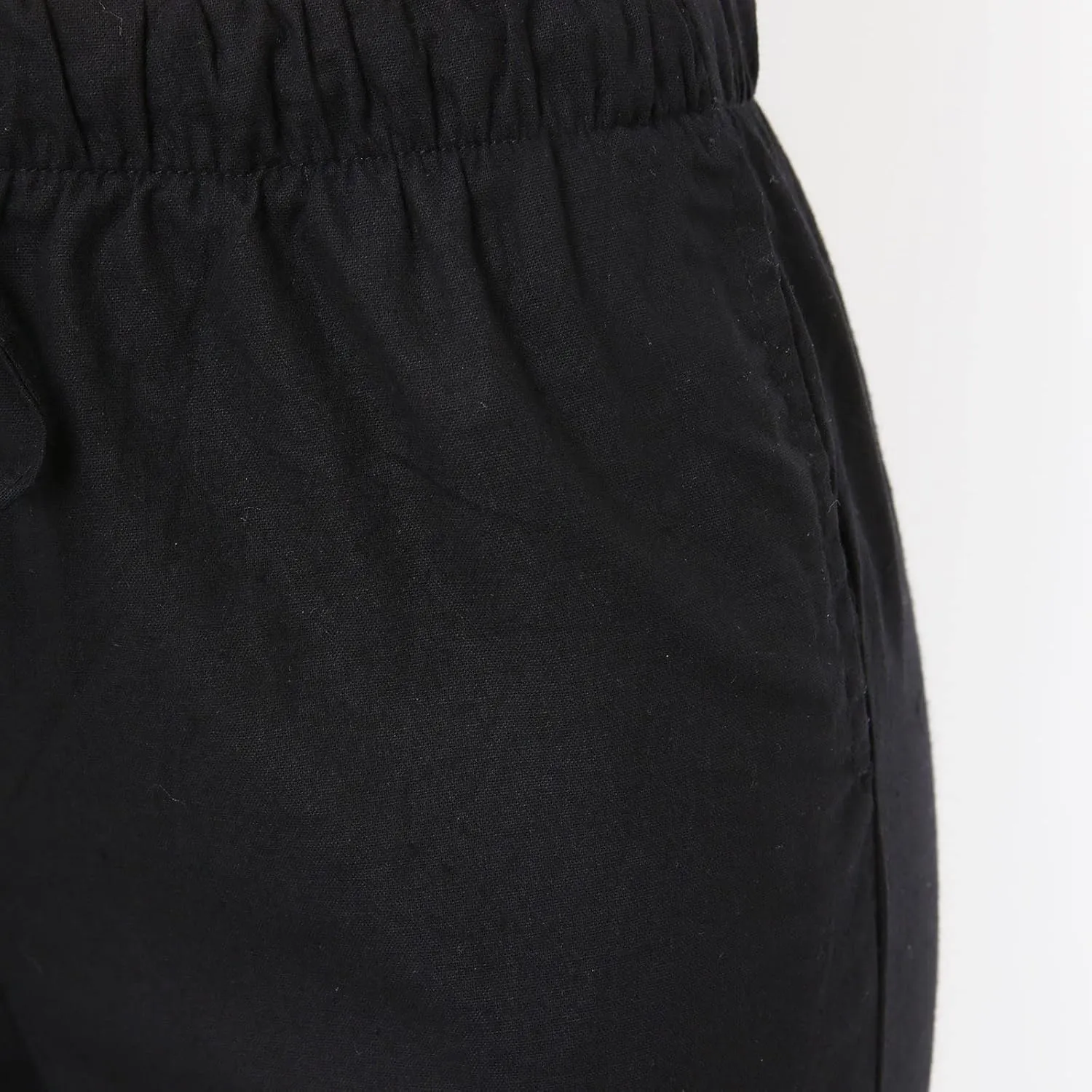 Womens Cotton Linen Summer Palazzo Pants Wide Leg Beach Flowy Trousers Drawstring Elastic Waist Slacks with Pockets