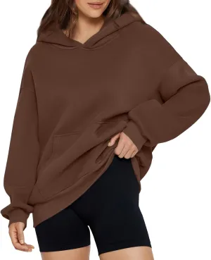Womens Hoodies Oversized Sweatshirts Pullover Fleece Sweaters Long Sleeve Winter Fall Outfits Fashion Y2k Clothes