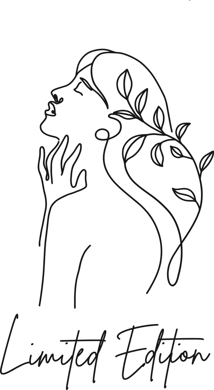 Women's  Limited Edition Cotton tshirt with Woman Outline Design