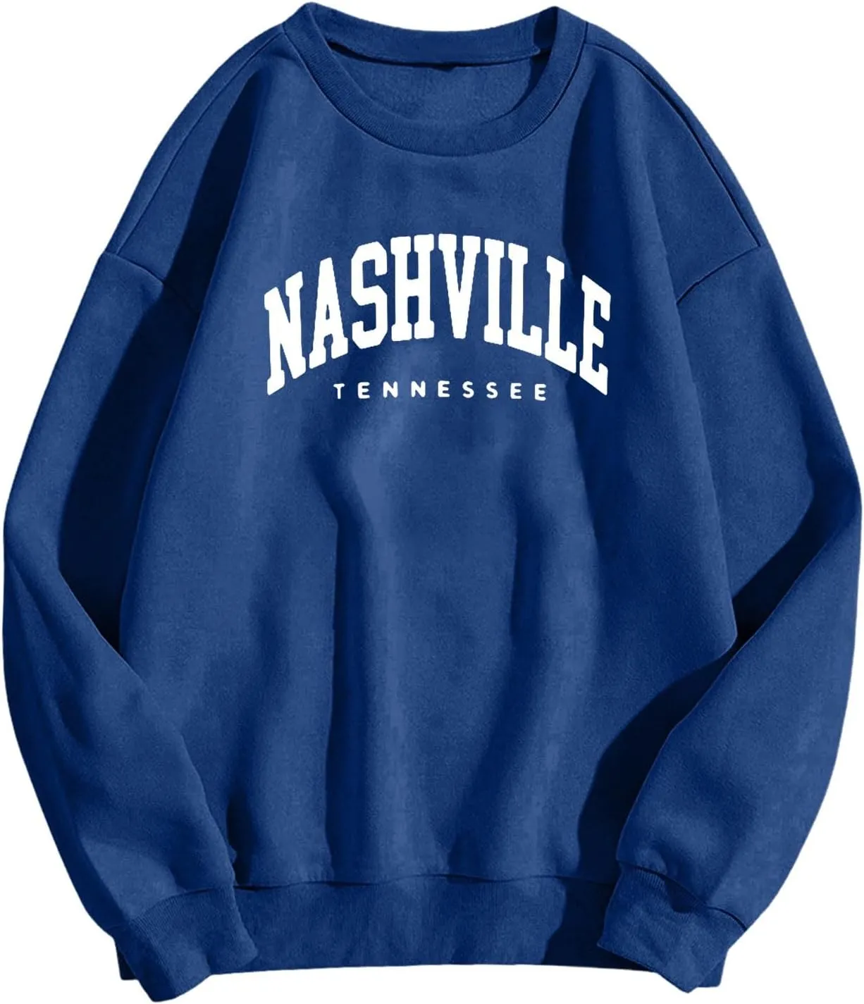 Women's Nashville Tennessee Country Sweatshirts Round Neck Workou Sports Sweaters Loose Fit Hoodies Essential Y2K