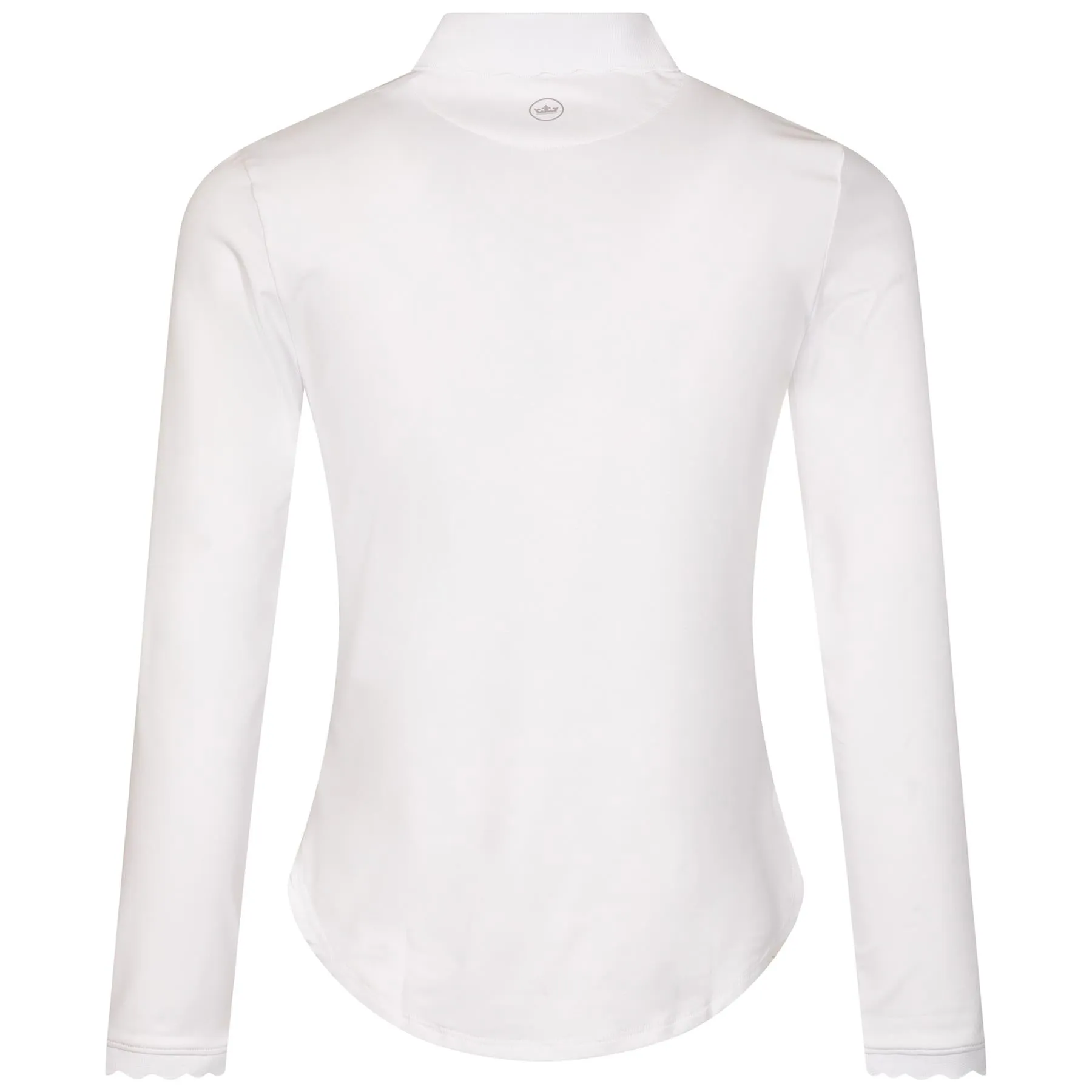 Womens Opal LS Stretch Jersey Polo White - SS24
