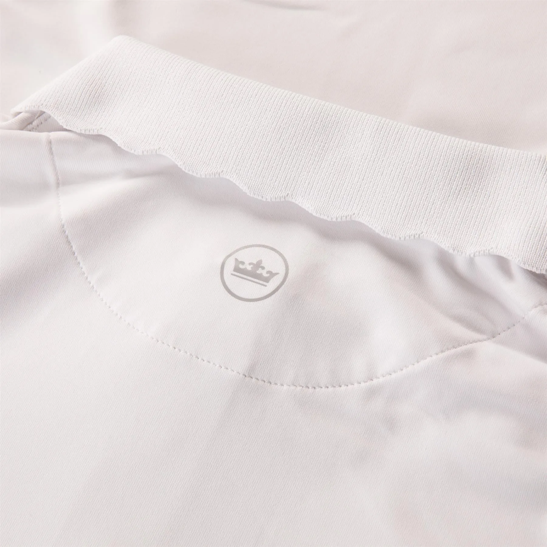 Womens Opal LS Stretch Jersey Polo White - SS24