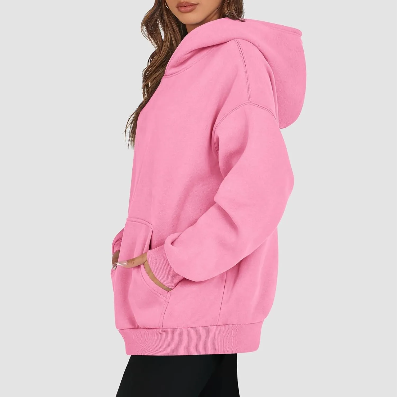 Womens Oversized Hoodies Fleece Sweatshirts Long Sleeve Sweaters Pullover Winter Fall Outfits Fashion Y2k Clothes