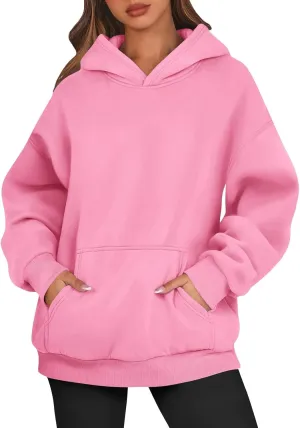Womens Oversized Hoodies Fleece Sweatshirts Long Sleeve Sweaters Pullover Winter Fall Outfits Fashion Y2k Clothes