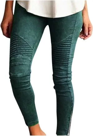 Womens Pants Fashion High Waisted Skinny Pants Stretchy Slim Lounge Solid Trousers Summer Yoga Pants Casual Sweatpants