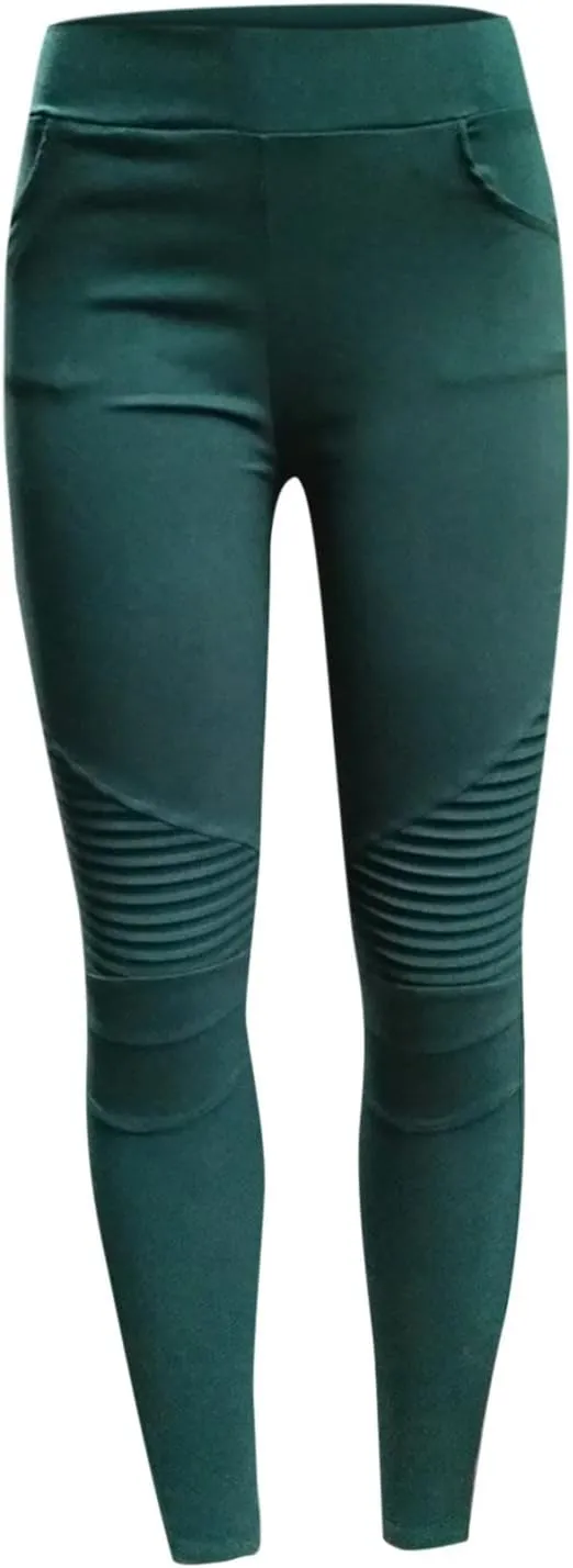Womens Pants Fashion High Waisted Skinny Pants Stretchy Slim Lounge Solid Trousers Summer Yoga Pants Casual Sweatpants
