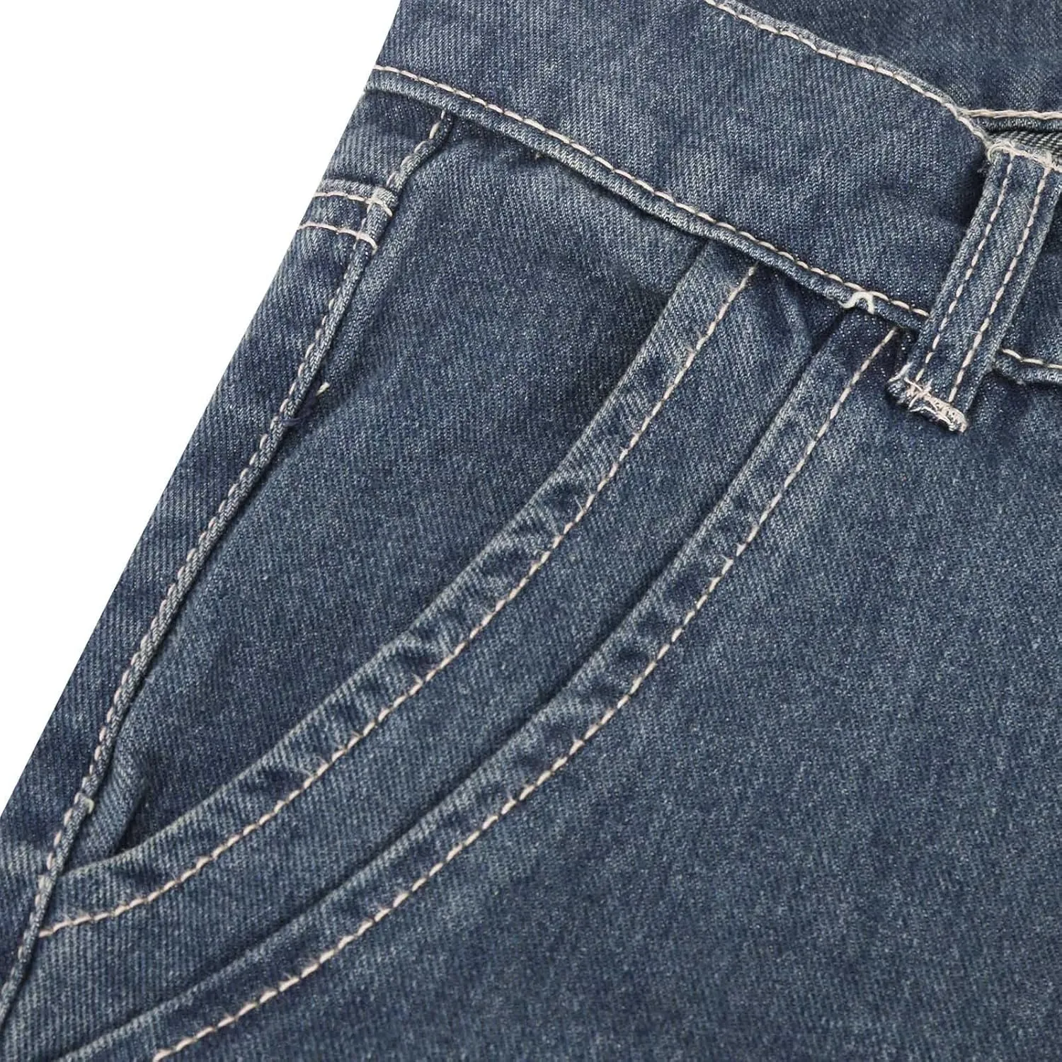 Women's Plus Size Flare Jeans Vintage High Waisted Baggy Wide Leg Denim Pants Straight Leg Pull On Jeans Pockets