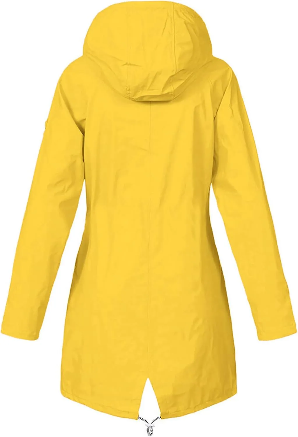 Womens Raincoat Windbreaker Jackets Outdoor Waterproof Lightweight Hooded Rain Coat Windproof Trench Jacket Coat 2024