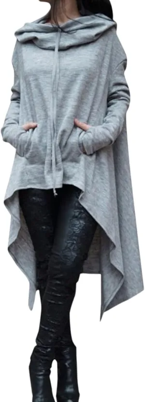 Womens Slub Knit Full-Zip Hoodie Women Loose Hoodie Long Hooded Tops Ladies Sweatshirt Sweaters Casual Fashion