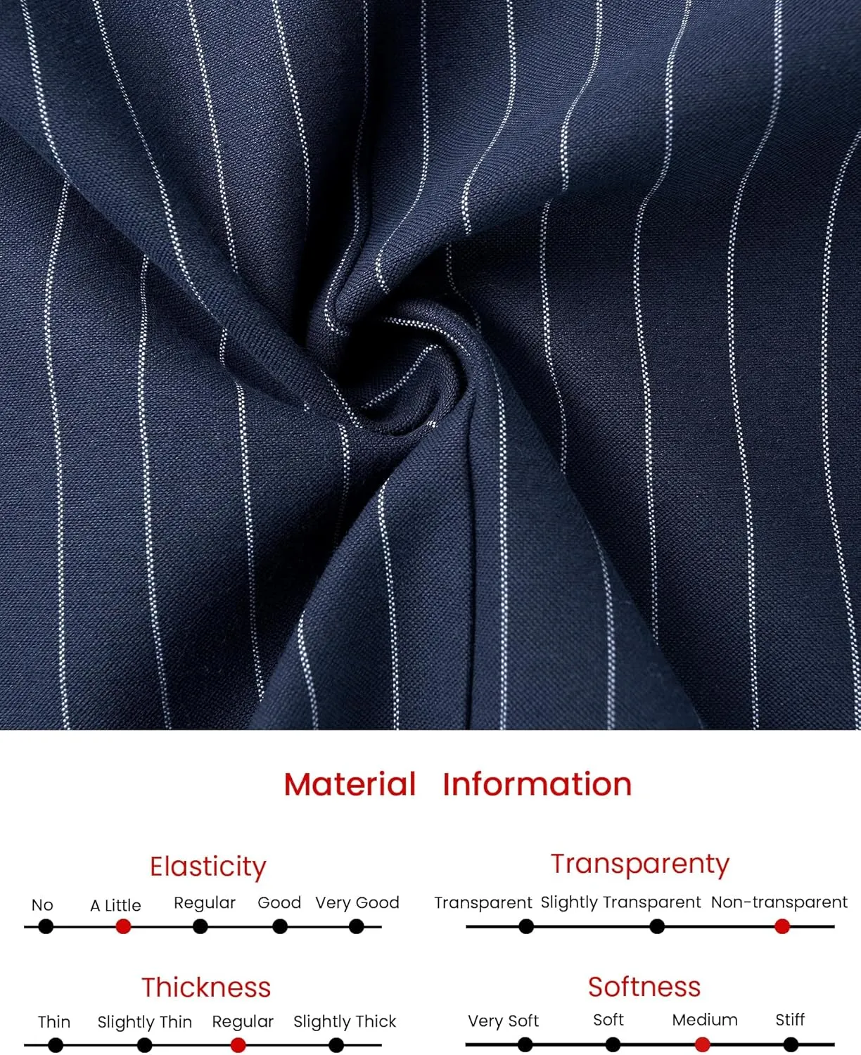 Women's Striped Blazers Lapel Collar Chain Decor Long Sleeve Work Office Jackets