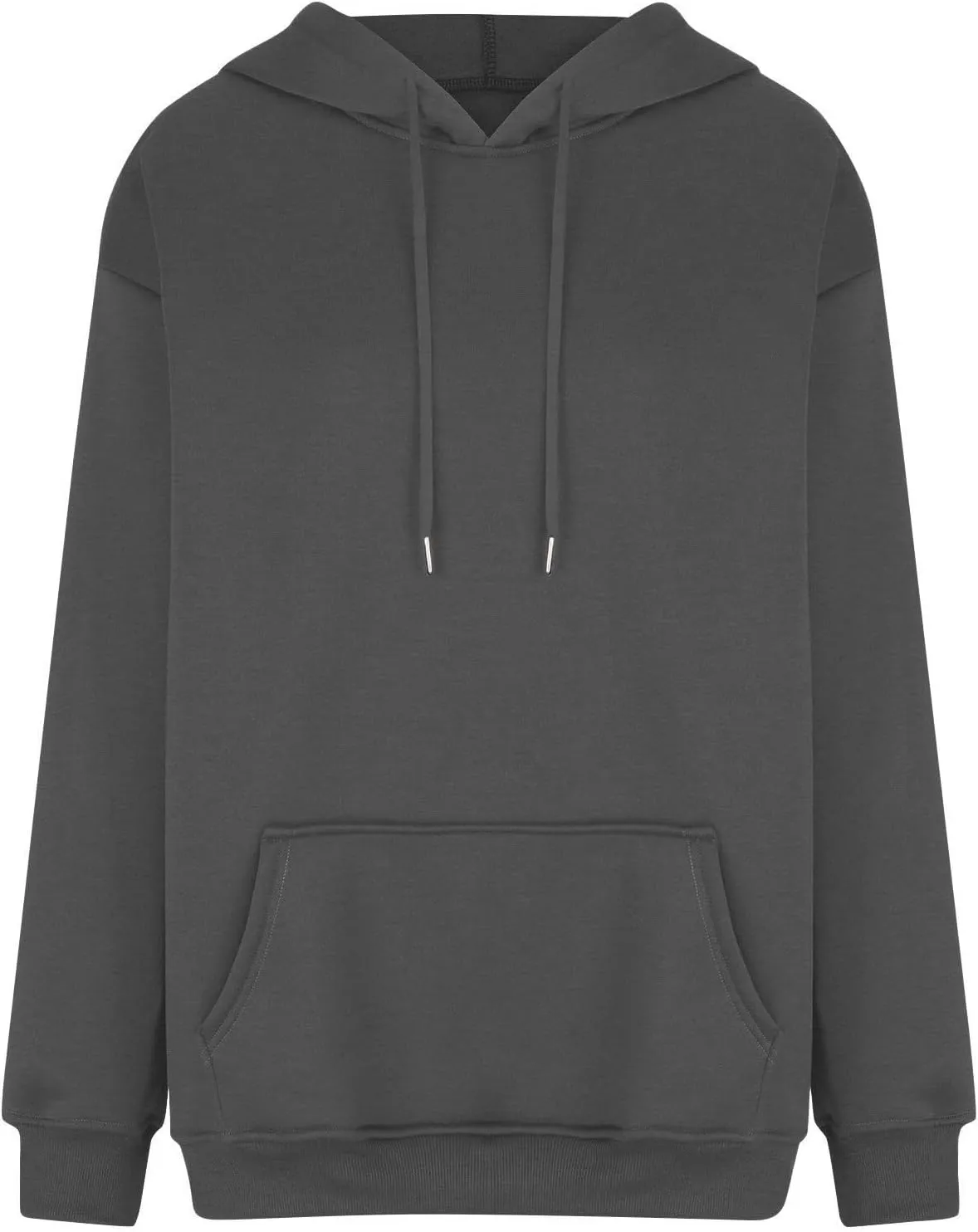 Womens Sweatshirts Trendy solid color Hoodie Casual Fleece Pullover Drawstring Fall Sweater Comfort Hoodie Hiking Clothes