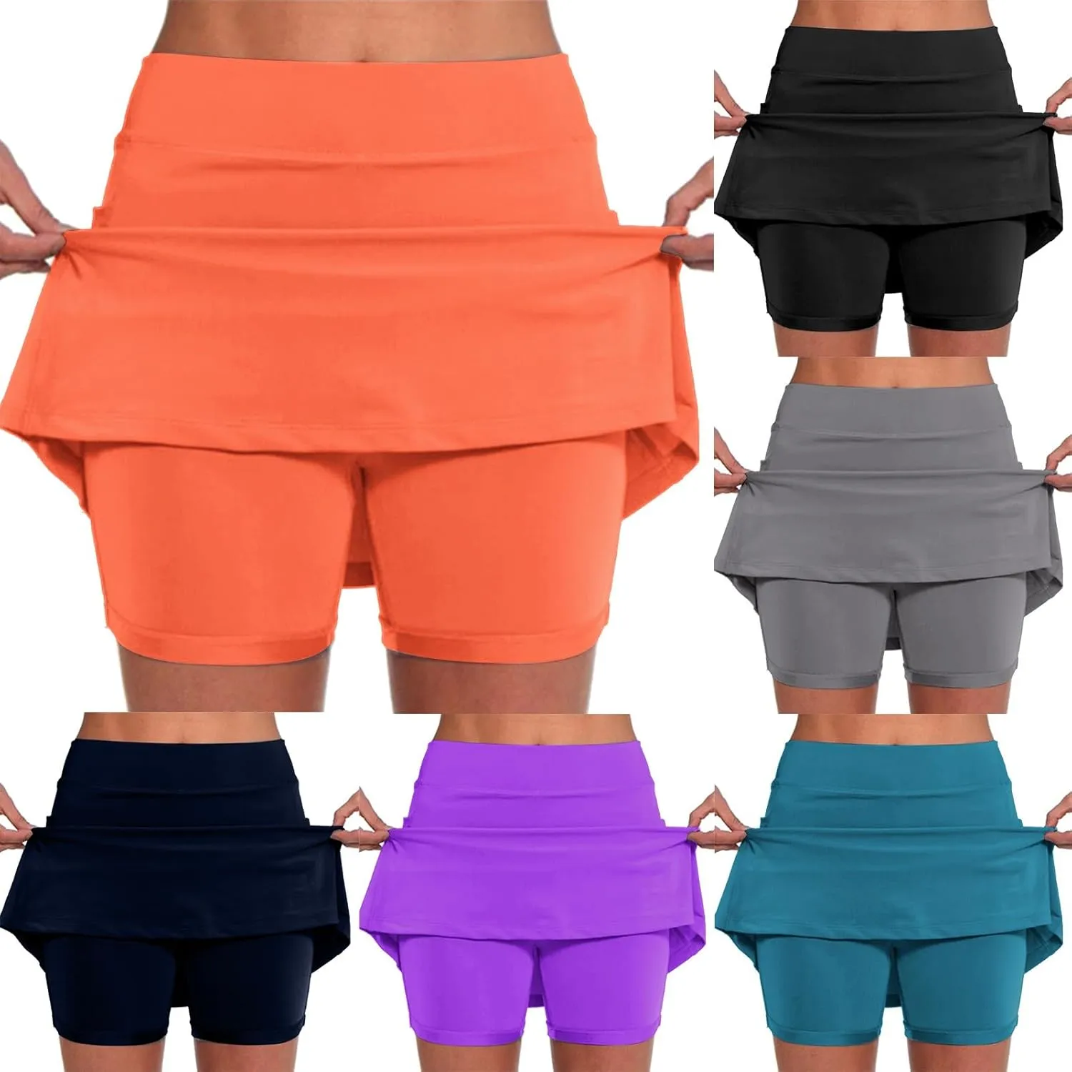 Womens Tennis Golf Skirts with Pockets Trendy Summer High Waisted Workout Athletic Sports Running Cute Quick Dry Golf Skorts