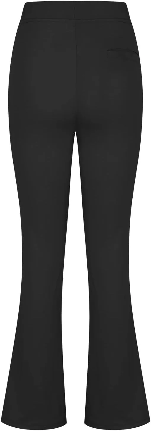 Women's Work Pants Stretch Flare High Waist Yoga Pant Dressy Soft Business Casual Slacks Comfy Office Trousers