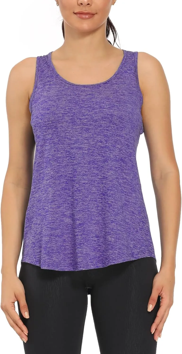 Workout Tank Tops for Women Gym Exercise Athletic Yoga Tops Racerback Sports Shirts