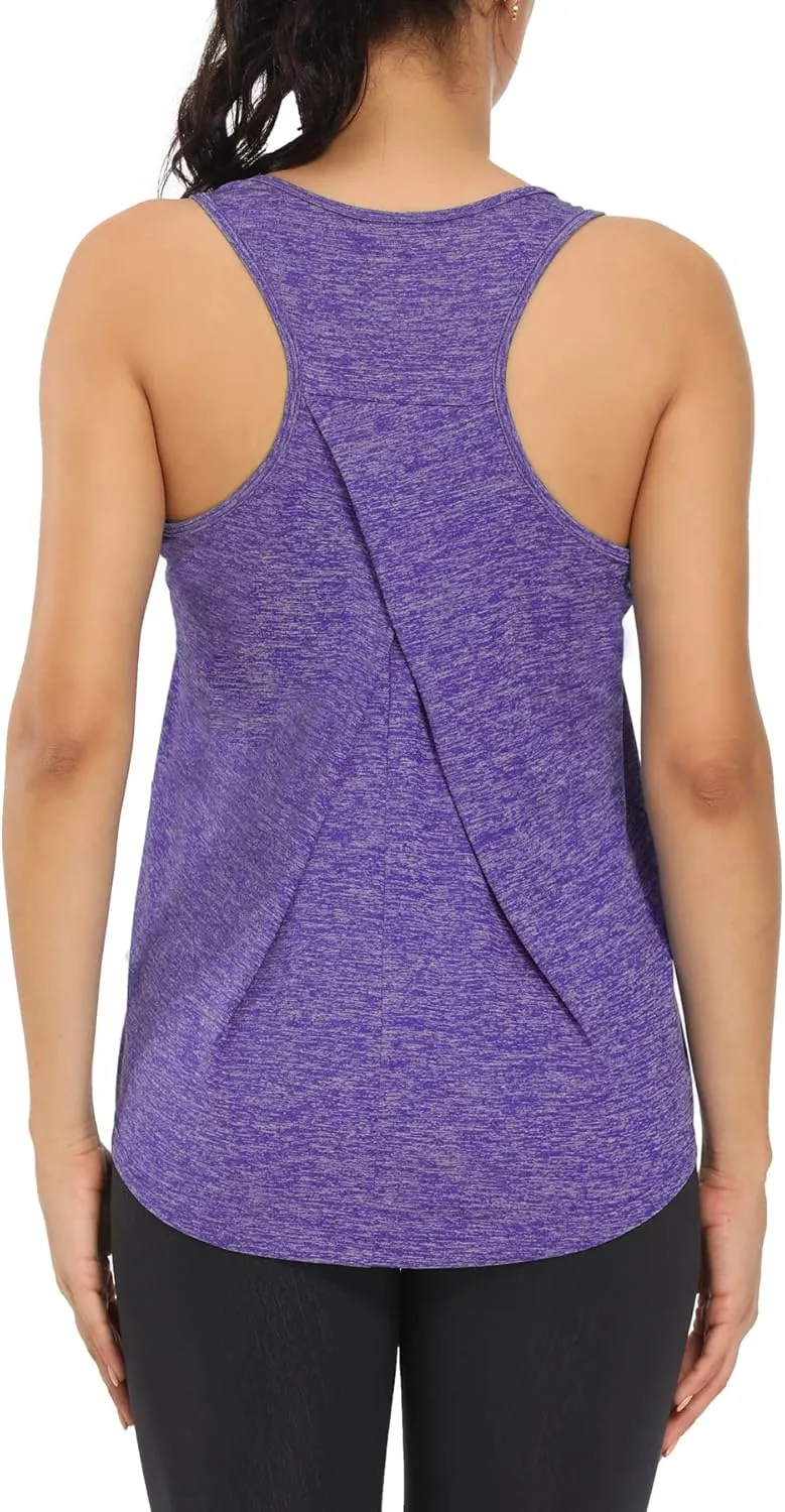Workout Tank Tops for Women Gym Exercise Athletic Yoga Tops Racerback Sports Shirts