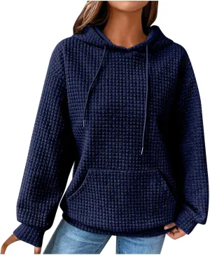 XUNRYAN Womens Waffleknit Shacket Jacket 2023 Fall Fashion Long Sleeve Casual Button Down Shirts Jackets Zip Up Hoodie Coat