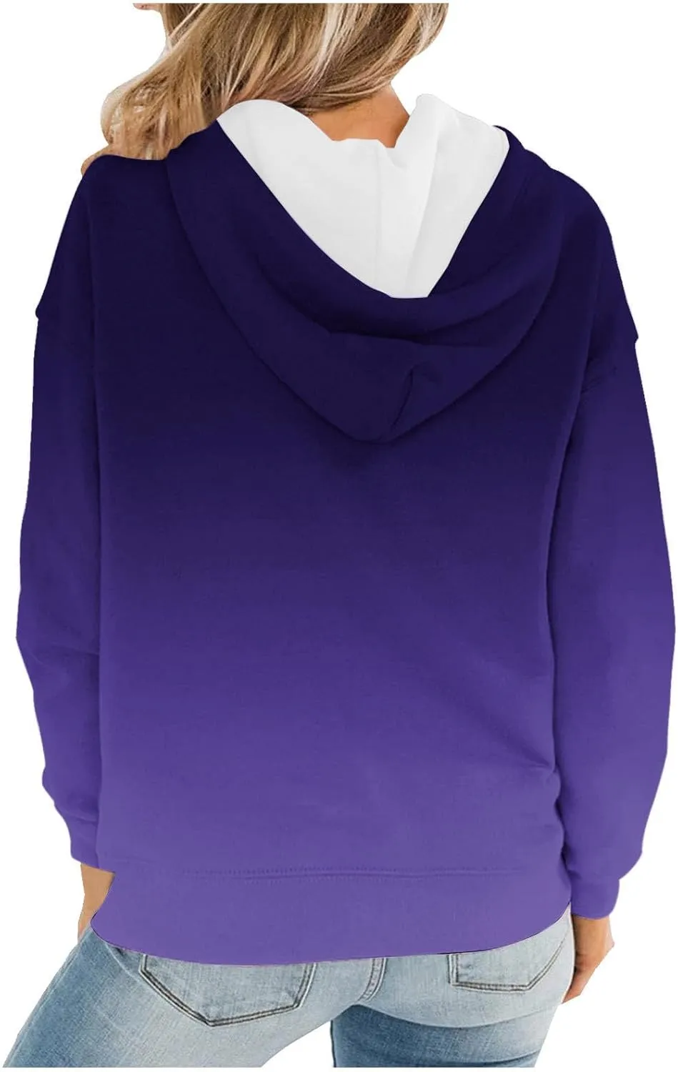 YRAETENM Hoodies for Women Fashion Crew Neck Long Sleeve Fleece Sweatshirts Oversized Lightweight Pullover Tops with Pocket
