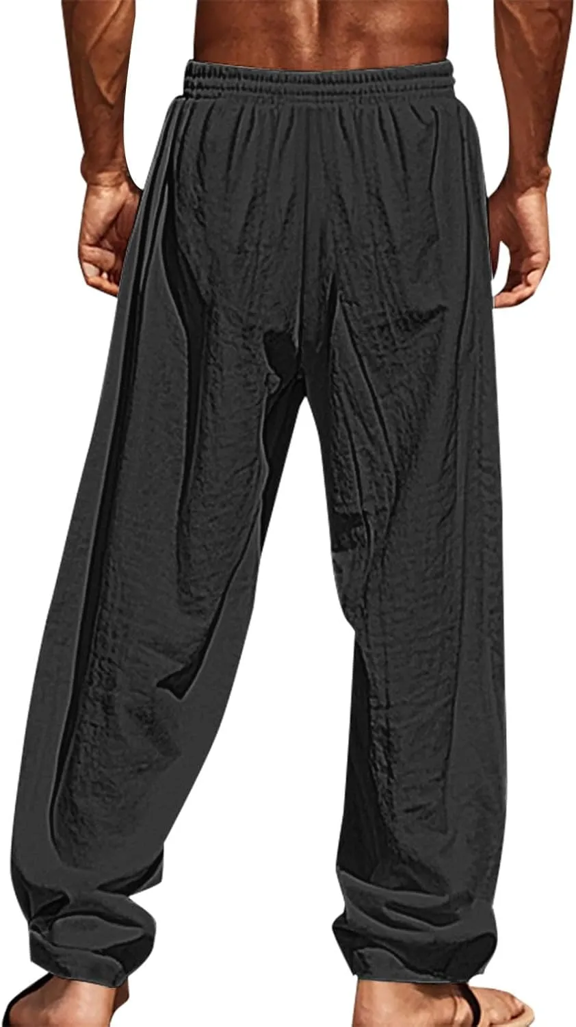 ZYXTIM Holiday Casual Trousers for Men Funny Pattern Hawaiian Sport Yoga Pant Fashion Lounge Summer Beach Bottoms with Pocket